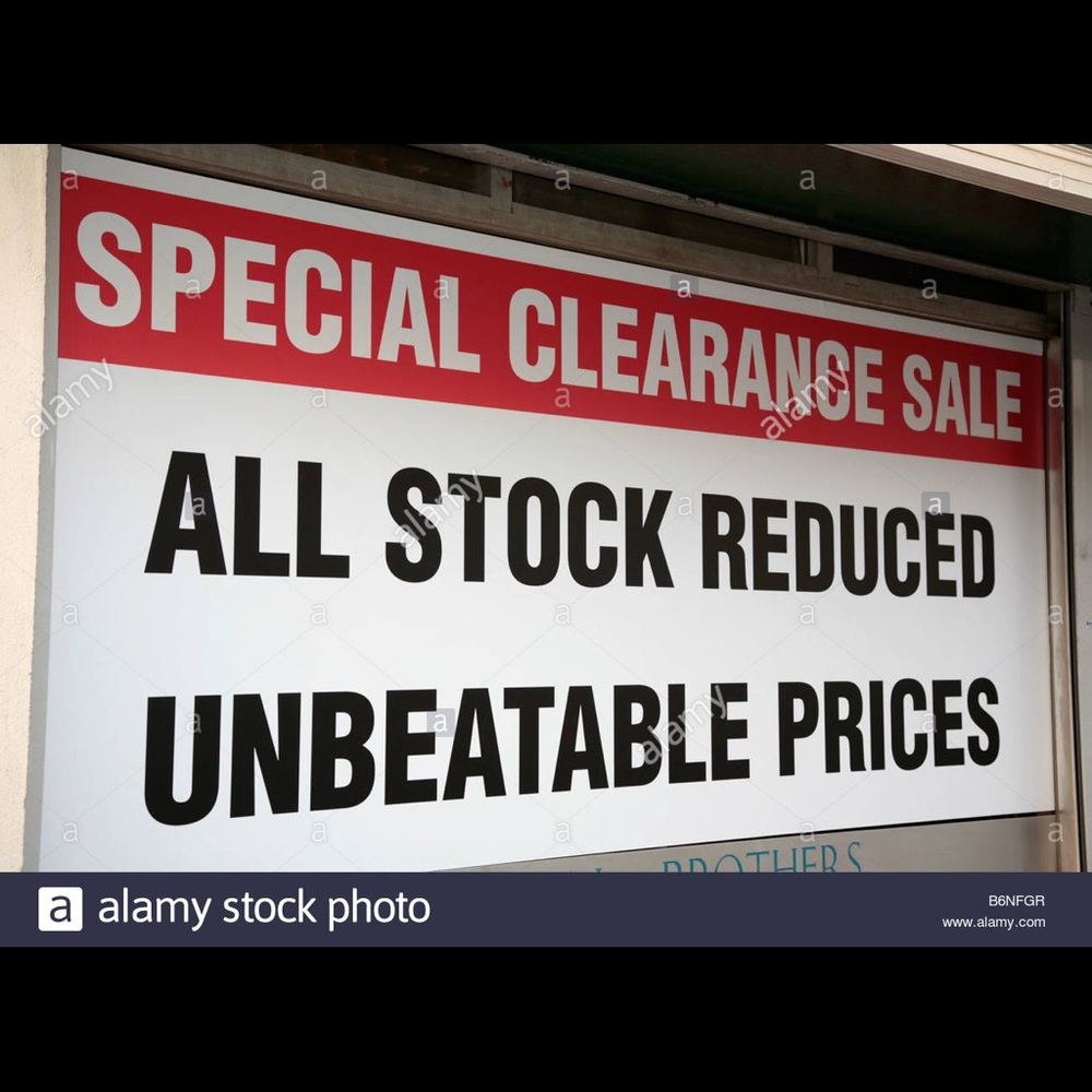 Everything must go